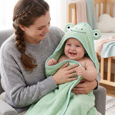 Cape de bain bébé