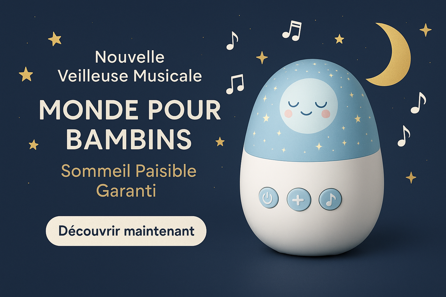 "Veilleuse musicale LED en forme d'étoile avec projection lumineuse et berceuses apaisantes pour bébé"