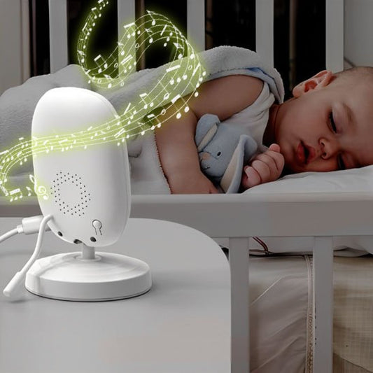 "Caméra de surveillance pour bébé avec écran LCD, vision nocturne infrarouge et audio bidirectionnel"