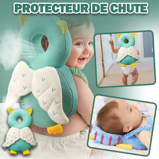 Oreiller Anti-Choc Bébé Sécurisé 0-4 ans - Protection Douce Tête - MONDE POUR BAMBINS